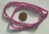 16 inch strand of 6x4mm Crackle Purple/Light Grey